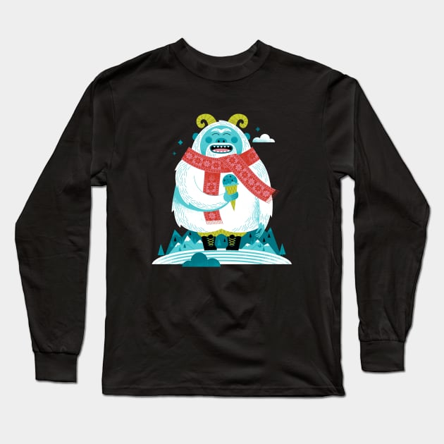 Yeti Long Sleeve T-Shirt by Lucie Rice Illustration and Design, LLC